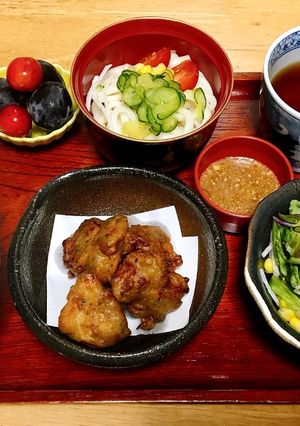 鳥天定食-レシピのメイン写真