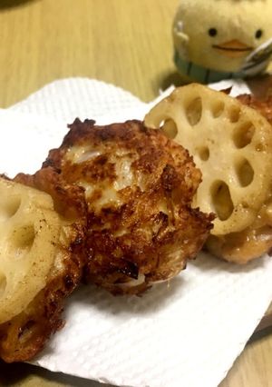 れんこんつくねバーグ-レシピのメイン写真