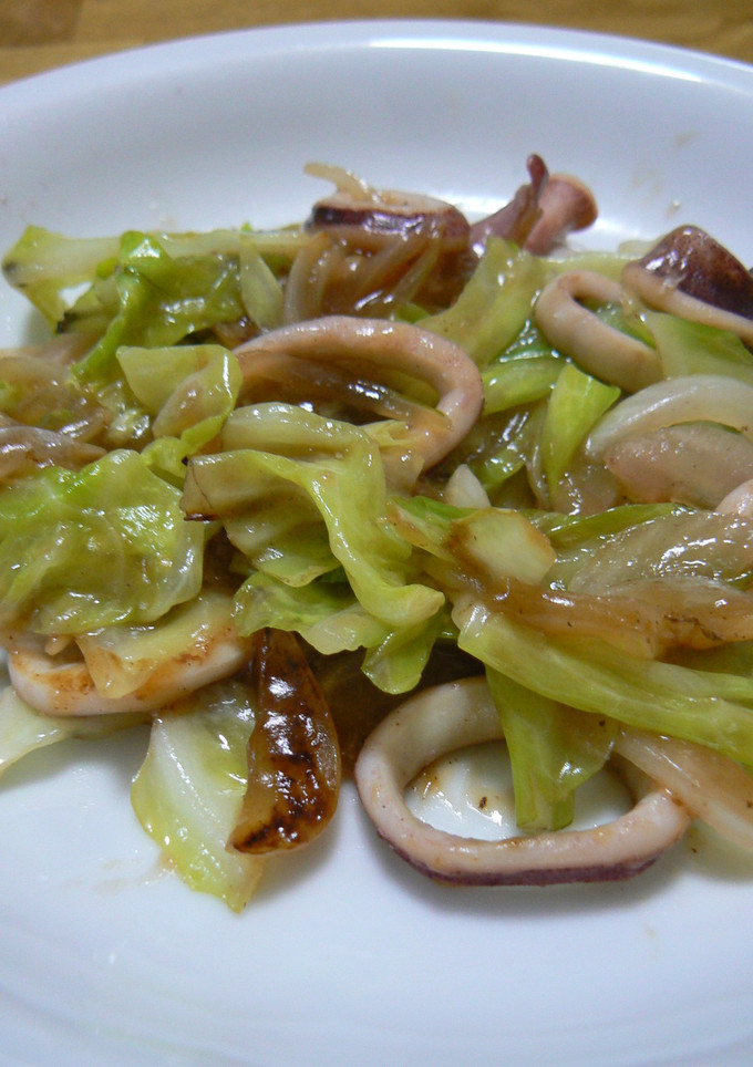 いかとキャベツの中華塩炒め-レシピのメイン写真