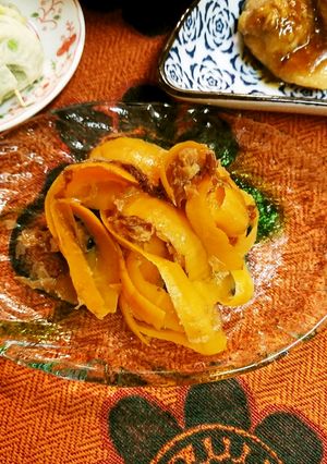 ニンジンの皮の和え物＆もずくシーチキン-レシピのメイン写真