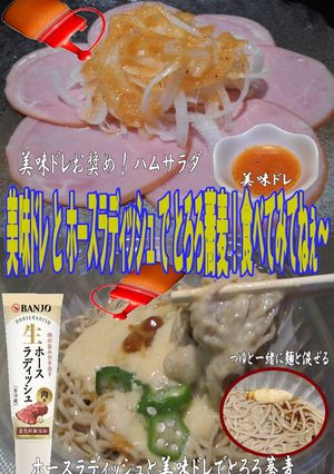 美味ドレとホースラディッシュでとろろ蕎麦-レシピのメイン写真