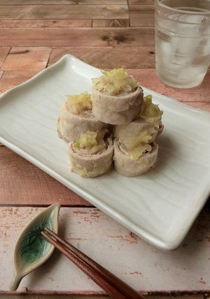 おつまみ★豚スライスのネギだれロール-レシピのメイン写真