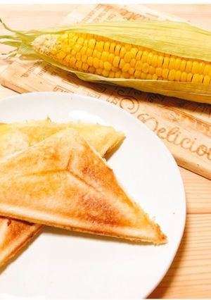 コーンツナマヨホットサンド-レシピのメイン写真