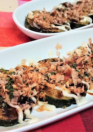 【ズッキーニのバターソテーお好み焼風】-レシピのメイン写真