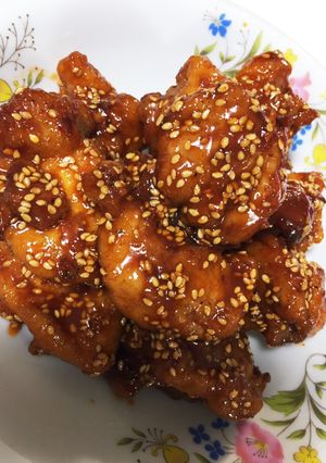 やみつき！！ヤンニョムチキン風唐揚げ-レシピのメイン写真