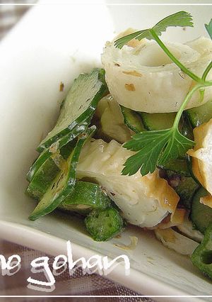 チーちくとグリーン野菜のおかか和え-レシピのメイン写真