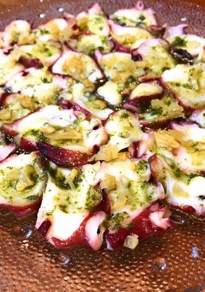 タコが主役★バジルソースのカルパッチョ-レシピのメイン写真