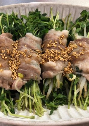 豚バラのレンジ蒸し-レシピのメイン写真
