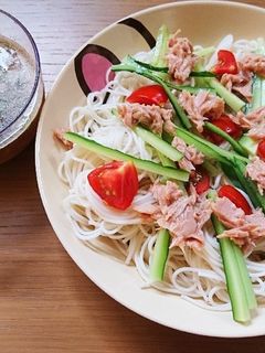 ぶっかけそうめん-レシピのメイン写真