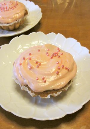 苺チーズクリームのカップケーキ(HM)-レシピのメイン写真
