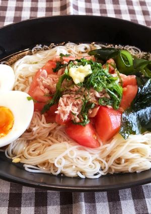 ☆簡単さっぱりトマツナそうめん☆-レシピのメイン写真