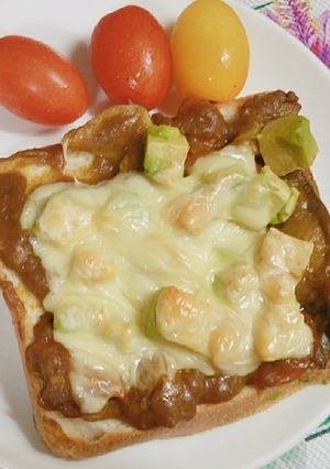 アボカドのチーズカレートースト-レシピのメイン写真