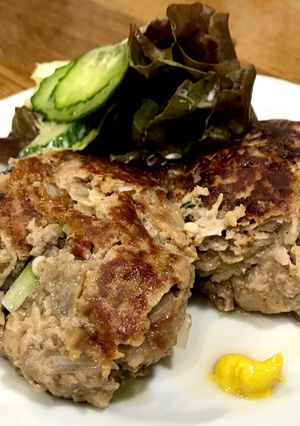 棒寒天とおからパウダー♡きのこハンバーグ-レシピのメイン写真