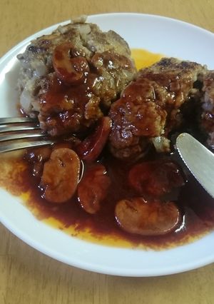 シンプルな、ハンバーグ　　卵なし　-レシピのメイン写真