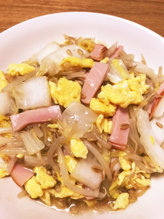 腸まで届く白菜もやしハム 玉子のあんかけ-レシピのメイン写真