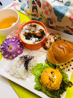 ハロウィン風ワンプレートランチ Ⅱ-レシピのメイン写真