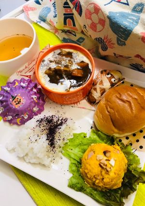 ハロウィン風ワンプレートランチ Ⅱ-レシピのメイン写真