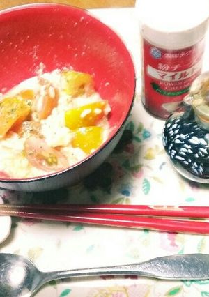 簡単美味❕卵トマトチーズリゾット✨☺⛄-レシピのメイン写真