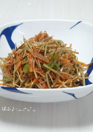 彩りきんぴらごぼう♪お弁当にもグッド-レシピのメイン写真
