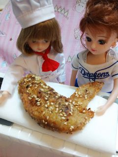 リカちゃんサイズ♡野球シリꕤ手羽先*.゚-レシピのメイン写真