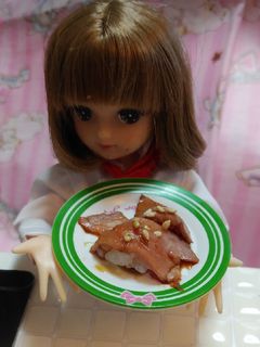 リカちゃんサイズ♡ローストビーフ握りꕤ*-レシピのメイン写真