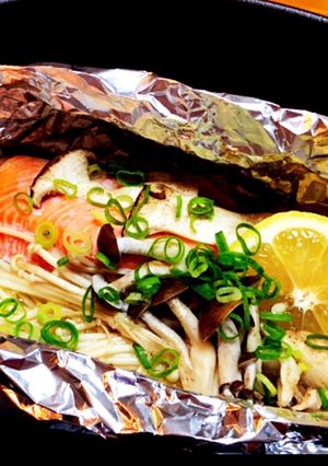 自慢のサーモンのホイル焼き *☻*-レシピのメイン写真