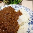 40分でキーマカレー(S&Bの素使用)
