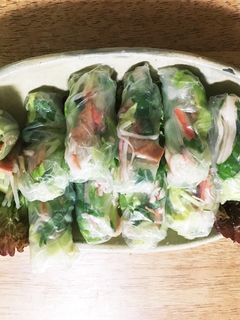 野菜たっぷり生春巻き-レシピのメイン写真