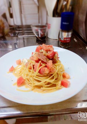 トマトと生ハムの冷製パスタ 簡単-レシピのメイン写真