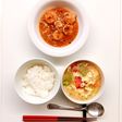 レタスとトマトのたまごスープ