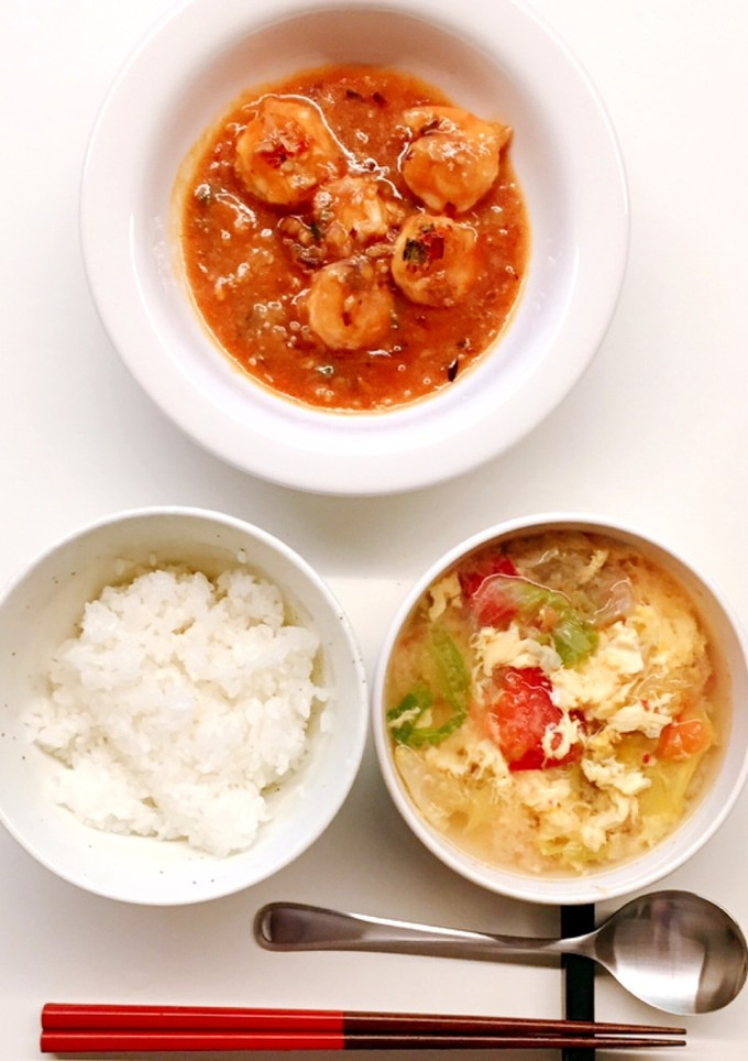 レタスとトマトのたまごスープ-レシピのメイン写真