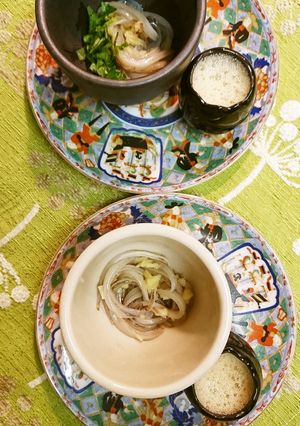 イカそうめんと食べる卵かけご飯-レシピのメイン写真