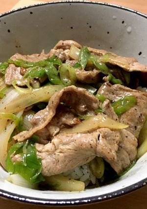 ねぎ塩豚丼-レシピのメイン写真