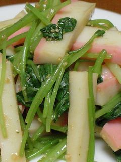 かまぼこと三つ葉のわさび醤油和え-レシピのメイン写真