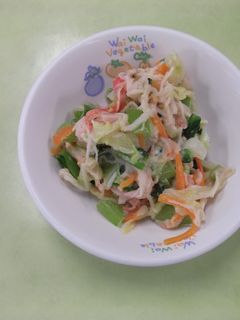 【保育園給食】青菜のミルクごま和え-レシピのメイン写真