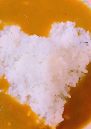簡単。盛るだけハートカレー-レシピのメイン写真