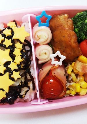 簡単！手抜き！七夕☆天の川弁当☆キャラ弁-レシピのメイン写真