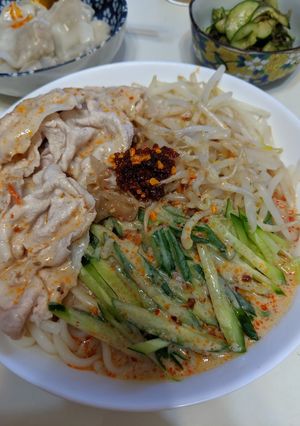 簡単♪冷し坦々風豚しゃぶうどん♪-レシピのメイン写真