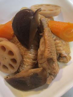 手羽先と根菜の煮もの(圧力鍋】-レシピのメイン写真