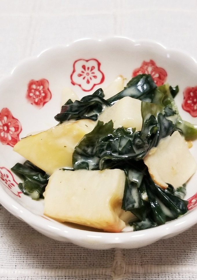 タケノコ・わかめ♪マヨネーズわさび和え-レシピのメイン写真