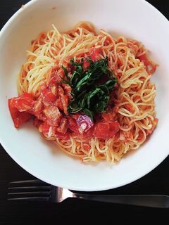 ツナとトマトの冷製パスタ-レシピのメイン写真
