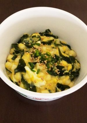 離乳食完了期★コーンとワカメのとろみ餡-レシピのメイン写真