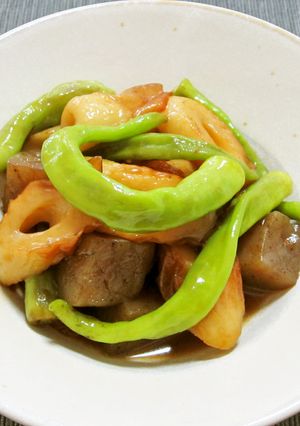 青唐辛子と竹輪の煮物-レシピのメイン写真