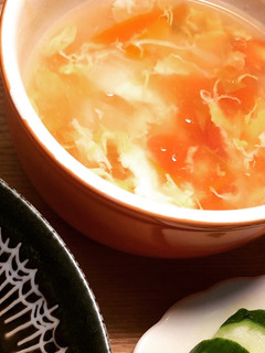 すぐできる!トマトとレタスのかき玉スープ-レシピのメイン写真