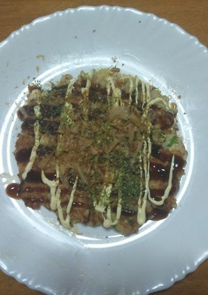 チーズ入り！簡単！ライスお好み焼き♪-レシピのメイン写真