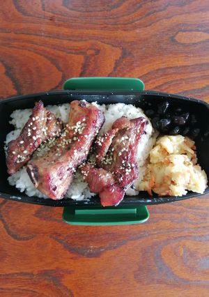 旦那弁当２６『スペアリブ弁当』-レシピのメイン写真