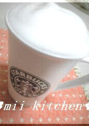 自己流♡♥カプチーノ-レシピのメイン写真