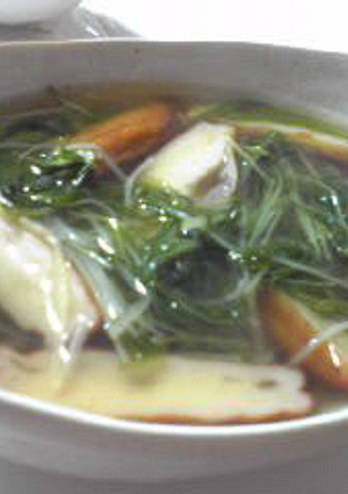 水菜とさつまあげの煮びたし-レシピのメイン写真