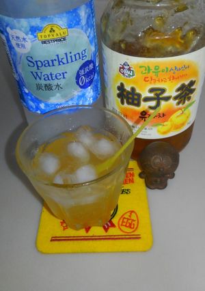 柚子茶de 炭酸水-レシピのメイン写真