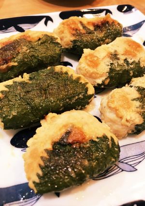 低糖質な鶏つくね大葉はさみ焼き-レシピのメイン写真